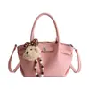 Bolsa de Mão Versátil Casual Transfronteiriça, Modelo Saco, para Mulheres, Estilo Coreano, Simples e Elegante, Textura de Alta Qualidade, Bolsa de Ombro Único Transversal