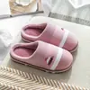 Pantuflas de algodón Cixi para mujer, adecuadas para primavera, otoño e invierno, para uso en interiores, antideslizantes, para parejas, cálidas y con forro de felpa para el invierno