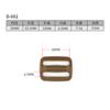 2025 En Stock Hebilla Estilo Japonés Accesorios de Equipaje Coloridos Hebilla Estilo Japonés de Tres Velocidades Hebilla Ajustable Multiespecificación