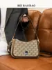 Fábrica de Origem da Bolsa do Norte Moda Nova 2025 Bolsa de Lona com Alça de Ombro e Axila de Urso Moda de Rua Transversal Bolsa Feminina