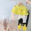 Ropa de moda otoño 2022 para niña de 2 años y medio, ropa para niña de 3 años, traje de dos piezas primavera y otoño para niña