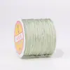 Producción de muestras personalizable OEM No. Hilo de jade 72 50 metros Hilo tejido a mano para manualidades Número de color teñido Material de hilo para abalorios