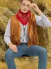 Novo Chapéu de Lã em Forma de Coração Estilo Europeu e Americano Clássico Transfronteiriço, Chapéu de Cowboy Ocidental, Chapéu Masculino, Colete Embossado