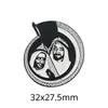 Modelo Quente Transfronteiriço Oriente Médio Emirados Árabes Unidos Retrato do Rei Senhor Esmalte Pintado Emblema Adesivo para Celular Pronto para Entrega