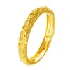 Pulsera Abierta de Latón Chapada en Oro de 24 Quilates con Diseño de Dragón y Fénix para Boda, Pulsera con Cierre de Novia para Mujer, Pulsera de Oro Imitación al por Mayor