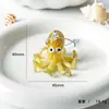 Novo Enfeite de Vidro Polvo Pendente Decoração de Mesa Sala de Estar Fofo Colorido Polvo do Oceano Enfeite de Vidro