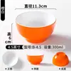 Tazón de Melamina para Uso Comercial, Tazón para Arroz y Fideos, Tazón para Sopa para Tiendas de Fideos, Tazón Espiral Bicolor Imitación Porcelana, Tazón Grande para Hot Pot Picante