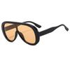 Nuevas gafas de sol de una pieza con montura grande a la moda, estilo europeo y americano, personalizadas, modernas, informales, combinables con todo.