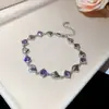 Pulsera de Cierre Redondo Colorida con Circonita Brillante, Pulsera de Lujo Ligero de Alta Gama, Accesorio de Mano Versátil Dulce de Nicho y Personalidad para Mujeres