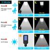 Iluminação Solar Luz de Jardim Externa Luz com Sensor de Corpo Humano Luz de Parede LED Integrado Poste de Rua Solar Doméstico