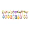Ovos Coloridos de Páscoa Enfeites Decorações Adesivos Estáticos para Vidro Porta Janela Flores Decoração de Shopping 2027 Atmosfera