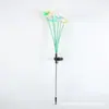 Luzes externas à prova d'água movidas a energia solar, luzes de ambiente para pátio e jardim, luzes decorativas de solo para jardim, luzes de fibra óptica de borboleta para gramado