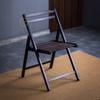 Silla Plegable Tangram Grande Silla Plegable Portátil de Bambú para Exteriores para Uso en Casa, Silla Plegable para Acampar que Ahorra Espacio