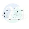 Canaleta de Fio Isolada Tampa de Slot de Plástico Tampa de Poeira Tira de Slot Perfil Extrudado ABS Painel Decorativo
