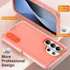 Adecuado para Samsung S26Fe Funda Protectora a Prueba de Tres Elementos S25Ultra Soporte Invisible S24 Cubierta Protectora Anti-Caídas de Grado Militar