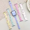 Correa de Reloj de Silicona con Lunares y Lazo Pequeño Adecuada para Apple Watch 1-12/Ultra3