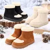 Botas de Nieve para Mujer 2026 Invierno Nuevo Estilo Puño de Gamuza Botas de Algodón hasta la Pantorrilla con Forro Polar Adicional y Engrosamiento Versátiles Cálidas Botas de Algodón Birkenstock para Mujer