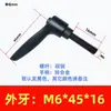 Parafuso de Manípulo de Aperto com Posicionamento Ajustável, Manípulo Giratório em Forma de 7, Parafuso de Aperto Manual Autotravante em Forma de L M6M8M10M12M16
