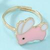 Anillo para Niños Anillo Aleación Gota de Aceite Joyería de Princesa Niñas Joyería Linda Joyería de Mano Transfronteriza Venta al por Mayor a Granel