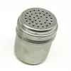 Agitador de Polvo con Tapa, Polvo de Cacao, Polvo de Café, Agitador de Polvo de Acero Inoxidable, Recipiente para Polvo, Cubo Estilo Malla Fina, Botella para Condimentos