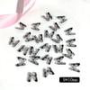 10 Manicura Antiguo Translúcido Negro Mariposa Joyería Hada Resina Mariposa Popular Caliente Estéreo Accesorios para Uñas