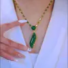 Colar Feminino Moderno e Estiloso com Toque Luxuoso, Corrente para Suéter Versátil, Atacado do Fabricante