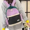 Mochila Escolar para Niñas, Mochila para Escuela Secundaria, Mochila Estudiante Chica de Gran Capacidad, Mochila Nueva Ligera con Bloques de Color para Grados Tres a Seis