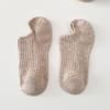 Calcetines náuticos de mujer poco profundos, de primavera y verano, finos, de doble aguja, de color liso, que no se caen, calcetines cortos de algodón para mujer, al por mayor
