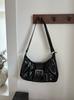 Bolsa de Axila Retrô Estilo Punk Y2K Deserto Motociclista Nova Textura Francesa Versátil Bolsa de Ombro