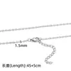 45 5cm corrente de base em aço inoxidável corrente da moda masculina e feminina corrente onda d'água corrente lábio pingente de colar acessórios de moda
