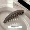 Pinza de Plátano Mágica con Dientes Firmes para Coleta Alta, Pinza de Tiburón Grande Mate con Clip de Giro para la Parte Trasera de la Cabeza, Simple y a la Moda