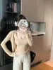 Nuevo Conjunto de Dos Piezas Estilo Coreano Adelgazante para Otoño Temprano Conjunto de Dos Piezas Blanco Leche para Mujer Conjunto de Dos Piezas Gris