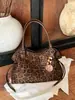 Otoño Invierno Retro Gamuza Felpa Bolso Tote para Mujer 2026 Nuevo Versátil Casual Bolso de Hombro para Compras Viajes