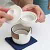 Juego de Té Portátil Estilo Antiguo Yanhe para Acampar al Aire Libre, Incluye una Tetera y Dos Juegos de Tazas Rápidas
