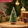 Adornos de Decoración Navideña Oficina Mesa de Centro de Cedro Sentido de Alta Gama Paisajismo Nieve Artificial DIY Paisaje en Miniatura Arreglo