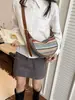 Bolsos de Moda para Mujer, Bolsos de Paja de Mano, Bolsos de Hombro Versátiles, Bolsos Cruzados, Bolsos Tejidos para el Brazo de Diseño de Nicho para el Verano