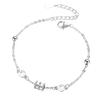 Pulsera de cintura pequeña de plata de ley 925 para mujer, estilo coreano, diseño elegante y sencillo, ideal como regalo para estudiantes.