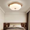 Lámpara de Techo Lámpara de Dormitorio Medieval Retro Estilo Chino Nuevo Americano Creativa Elegante Ojo de Flor Protección Ocular Cálida Lámpara para Habitación de Niños