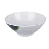 Tigela de Ramen, Tigela de sopa redonda estilo japonês e coreano de melamina tipo porcelana, tigela de plástico, Tigela espessa resistente a quedas para comida picante quente