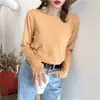 Tejidos de Punto para Mujer Otoño e Invierno 2024, Prendas Exteriores Holgadas, Nuevos Tejidos de Punto, Tops Rosas de Manga Larga, Camisas Finas para Capas Interiores