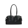 Bolso Boston de Cuero con Cera de Aceite Retro para Mujer 2026 Nuevo Bolso de Hombro Sencillo Bolso de Axila Bolso Tote para el Trabajo y el Trayecto