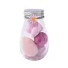 Traje de Huevo de Belleza Botella a la Deriva 4 Grandes 3 Pequeños 4 Grandes 2 Pequeños Traje de Esponja para Polvos Botella a la Deriva Huevo de Maquillaje Huevo de Maquillaje