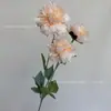 Flores Artificiales Color Champán para Bodas al Aire Libre, Decoraciones de Fondo de Boda, Adornos para Sala de Estar en Casa, de Alta Gama y Realistas
