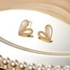 Aretes de concha madre natural de alto lujo con pin de plata S925, aretes de moda de lujo ligero, sensación de alta gama, aretes de temperamento estilo ins para mujer