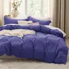 Juego de Funda Nórdica de Tres Piezas Transfronterizo en Color Café con Impresión Digital, Ropa de Cama y Textiles para el Hogar de Comercio Exterior de Amazon