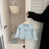 Conjunto Estiloso de Suspensório Camada Falsa Duas Peças para Meninas Estilo Coreano, Conjunto Casual de Calça de Bolinhas Moda Bebê
