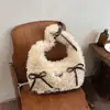 Bolso Esponjoso de Nicho Transfronterizo para Mujer 2026 Nuevo Otoño e Invierno Versátil Bolso de Hombro Bolso de Axila Bolso de Mano Bolso Peludo