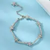 Pulsera interestelar Panjia Tianzhi nueva aleación pulsera de estrella de cinco puntas pulsera pavimentada con diamantes pulsera joyería en stock al por mayor