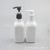 Botella de bomba en espiral, 250 ml, botella cuadrada de cuello largo, botella para limpiador facial, botella cuadrada con forma de pico de pato, botella para gel de ducha, botella para champú