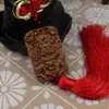 Colgante de Coche con Dragón en Relieve de Madera de Durazno, Adorno de Espejo Retrovisor de Coche de Madera, Varios Estilos al por Mayor, Grabado Gratuito de Texto y Logotipo